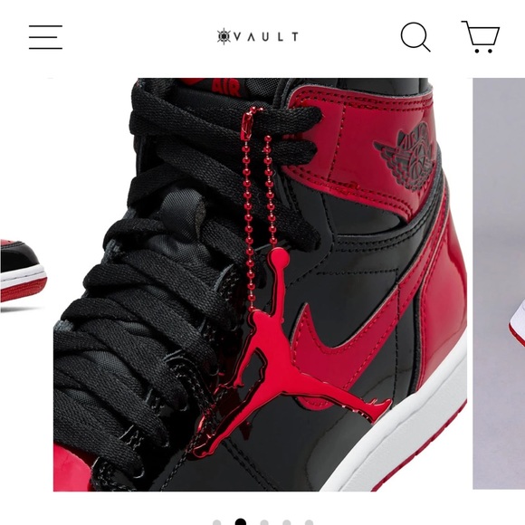 THE VAULT - NIKE AIR JORDAN 1 RETRO HIGH OG PATENT BRED - Picture 6 of 10